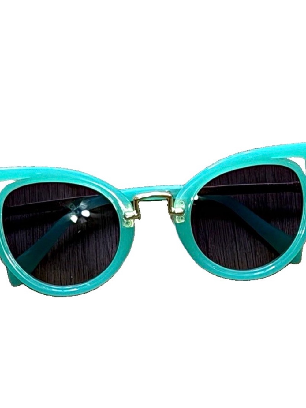 Turquoise Round Frame Sunglasses - Kids